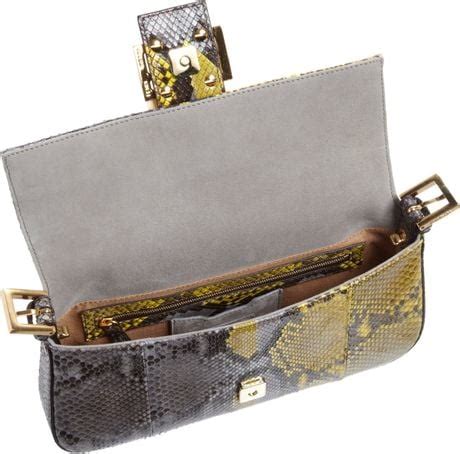 fendi python baguette bag|Fendi spy bag gold.